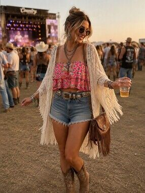 Pink Paisley  Cropped Tube Top